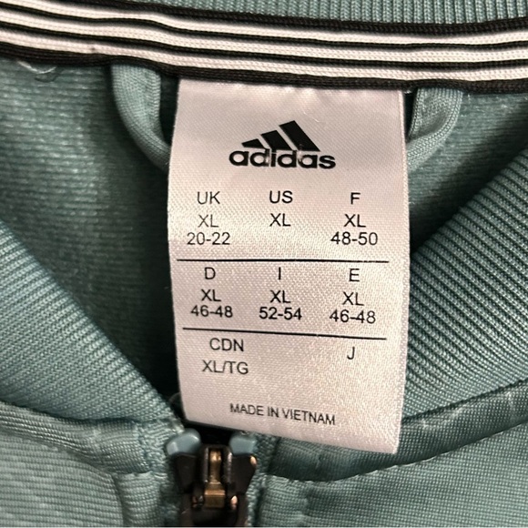 Adidas Women's Firebird Floral Embossed Track Jacket Full Zip  Size XL - Picture 7 of 9